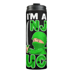 Garrafa Térmica Sou Ninja, não preciso de Rua de sorte.