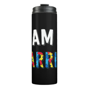 Garrafa Térmica Sou Um design De Guerreiro. Coloque a peça de que