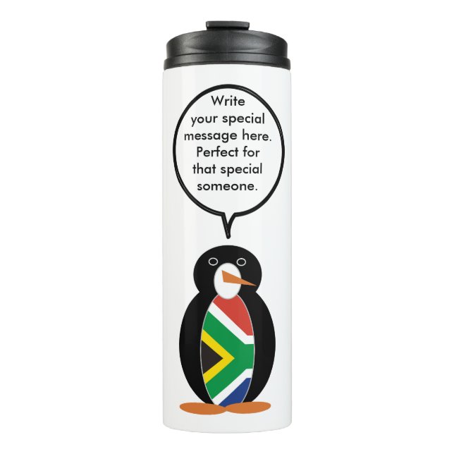 Garrafa Térmica South Africa Wildlife Penguin Personalized Gift (Frente)
