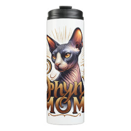 Garrafa Térmica Sphynx Cat Mãe Caneca de viagem Dia de as mães Tum