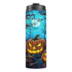 Garrafa Térmica Spooky Pumpkins Halloween