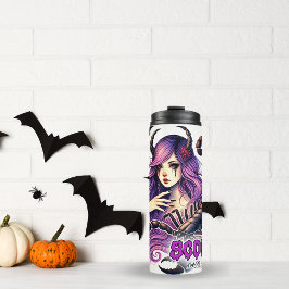 Garrafa Térmica Spooky Scorpio Zodiac Halloween Presente de Aniver