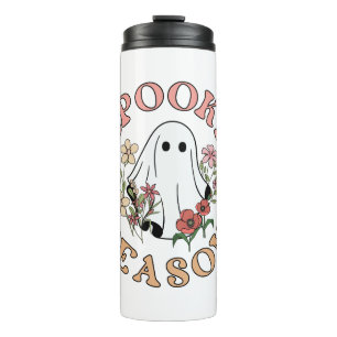 Garrafa Térmica Spooky Season Retro Halloween Groovy Ghost