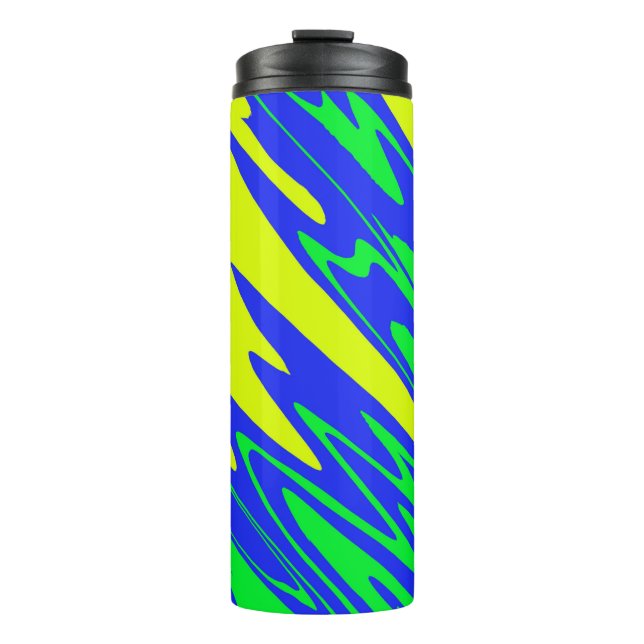 Garrafa Térmica Spray Paint Mardi Gras Blue (Frente)