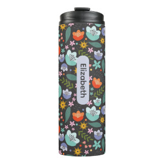 Garrafa Térmica Spring Colorful Flowers Thermal Tumbler