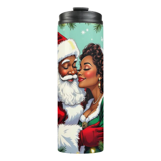 Garrafa Térmica Sr e Sra Claus Doce Natal  (Frente)