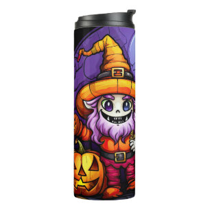 Garrafa Térmica Sr. e Sra. Skeleton Gnomos