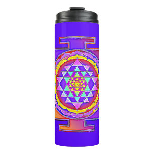 Garrafa Térmica Sri Yantra - Design do Símbolo do Hinduísmo 1