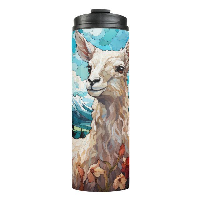 Garrafa Térmica Stainler Glass Llama Tumbler (Frente)