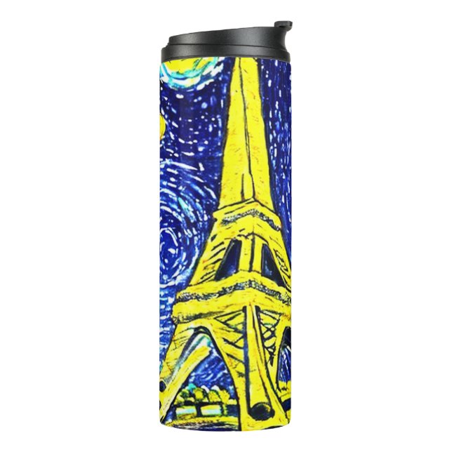 Garrafa Térmica Starry Night Paris França (Giro à esquerda)