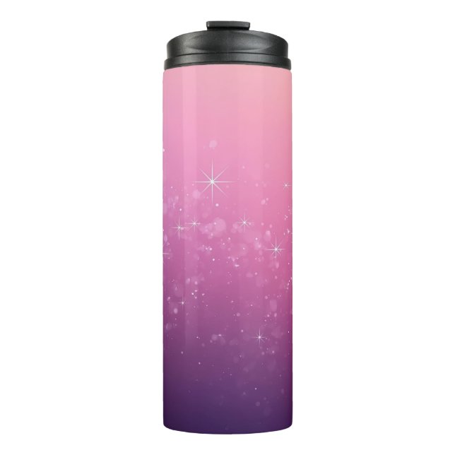 Garrafa Térmica Stars In Pink Space (Frente)