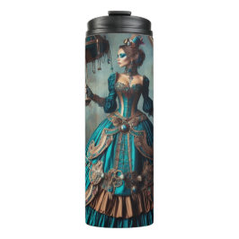 Garrafa Térmica Steampunk Vintage Victorian Lady Circus