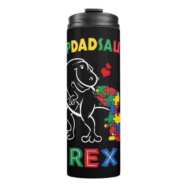 Garrafa Térmica Stepdadrsaurus Rex - Perfeito para padrasto que (Frente)