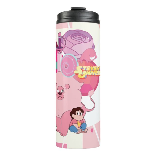 Garrafa Térmica Steven Universe | Rosa Quartz Legado (Frente)