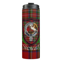 Garrafa Térmica Stewart Scottish Clan Tartan & Crest