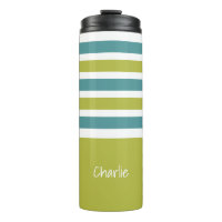 Stripes Tumbler de monograma personalizado padrão