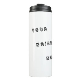 GARRAFA TÉRMICA SUA BEBIDA AQUI