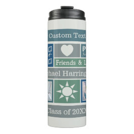 Garrafa Térmica SUAS FOTOS, NOME E TEXTO - Tumbler personalizado d