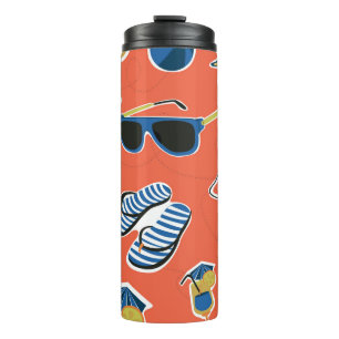 Garrafa Térmica Summer Beach: Relaxando o Padrão Invisível.