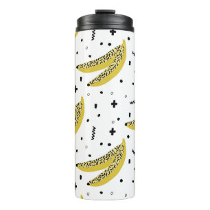Garrafa Térmica Summer seamless pattern with bananas in pop art st