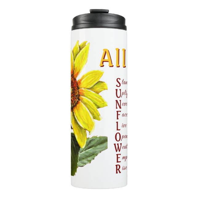 Garrafa Térmica Sunflower Positive Encouragement Thermal Tumbler (Frente)