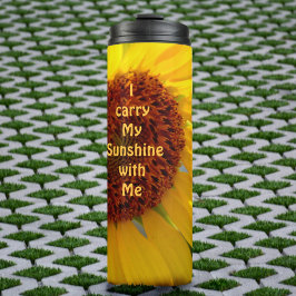 Garrafa Térmica Sunny Bright Grande Amarelo Sunflower