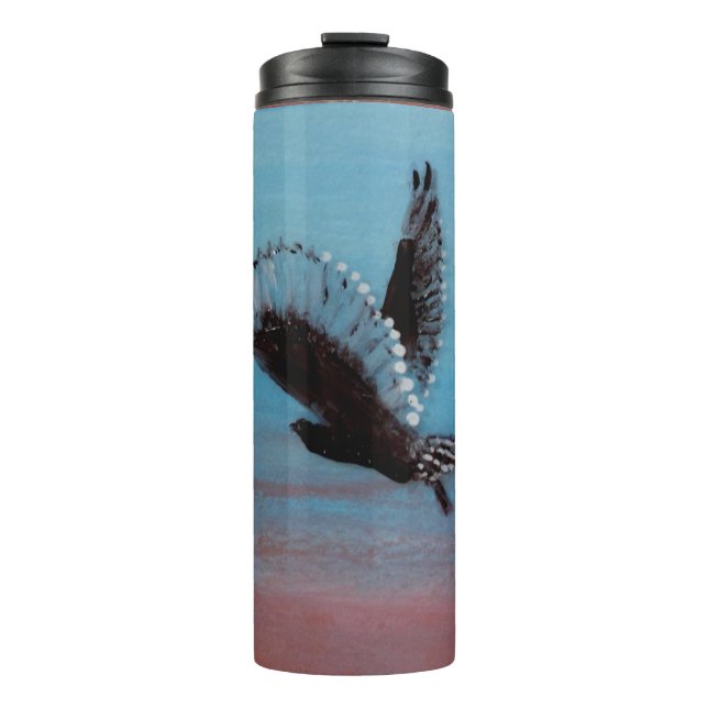 Garrafa Térmica Sunrise Owl Flying Bird (Frente)