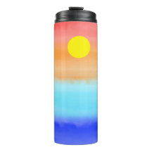 Sunset no oceano Abstrato art Ombre