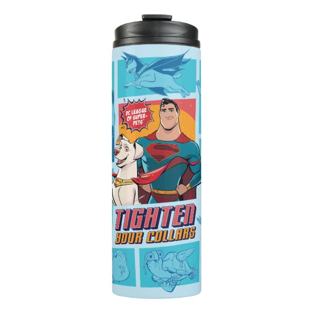Garrafa Térmica Super-Pets & Justice League - Aperte seus pilares (Frente)