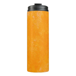 Garrafa Térmica Superfície de cimento laranja, fundo de padrão abs