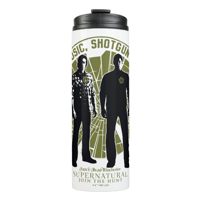 Garrafa Térmica Supernatural Winchester Brothers "Shotgun" (Frente)