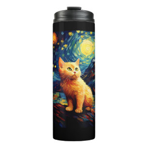 Garrafa Térmica Surreal Starry Night Munchkin Cat