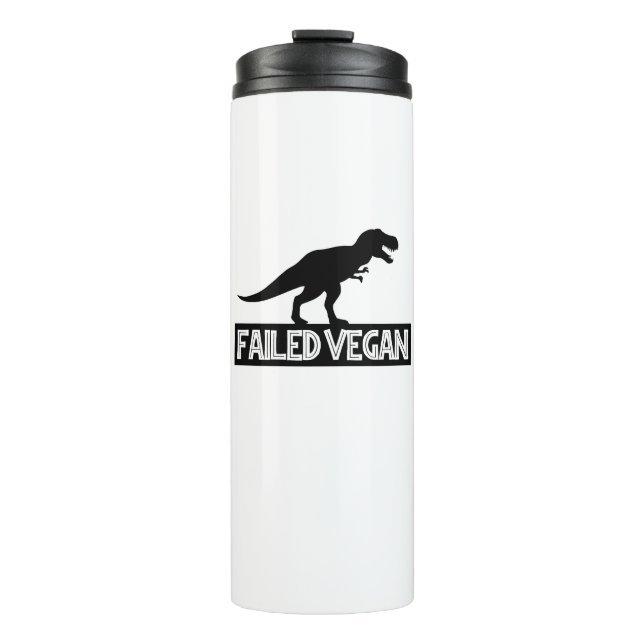Garrafa Térmica T-Rex Falhou Vegan (Frente)
