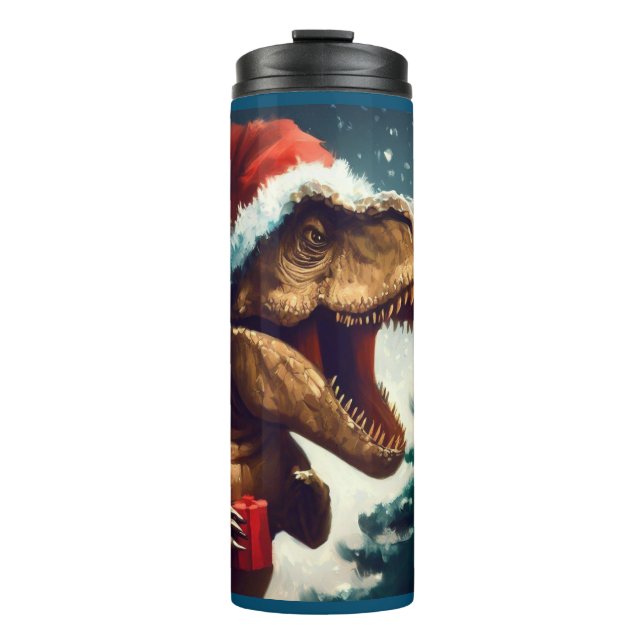 Garrafa Térmica T-Rex Natal 1 (Frente)