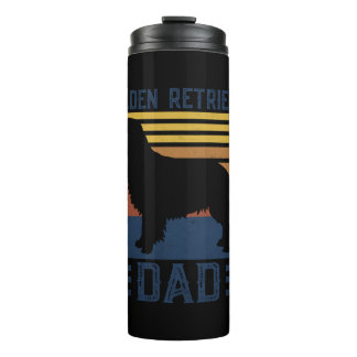 Garrafa Térmica T-shirt do Pai do ouro Retriever
