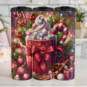 Garrafa Térmica Taça de Cacau Quente com Marshmallow