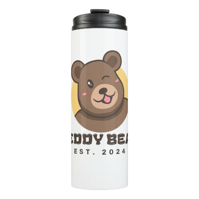 Garrafa Térmica Taça de Café de Urso de Teddy (Frente)