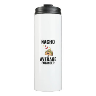 Garrafa Térmica Tacos engraçados de engenheiro médio de machão, co
