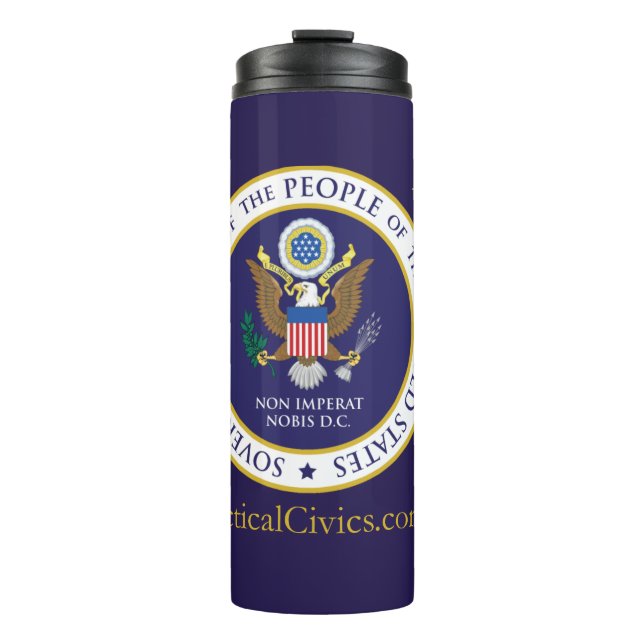 Garrafa Térmica Tactical Civics™ Excelente Sal Tumbler 12oz (Frente)