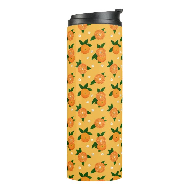 Garrafa Térmica Tangerinas de Verão (Giro à esquerda)