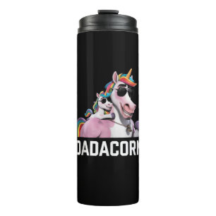 Garrafa Térmica Tanque Dadacorn Unicórnio Pai Presente Engraçado D