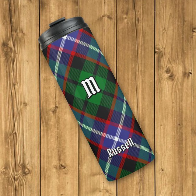 Garrafa Térmica Tartan do Clã Russell (Criador carregado)