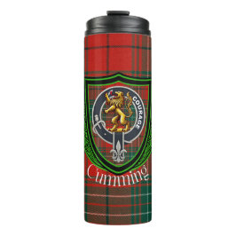 Garrafa Térmica Tartan e Brasão do Clã Escocês Cumming