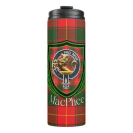 Garrafa Térmica Tartan e Brasão do Clã Escocês MacPhee