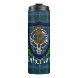 Garrafa Térmica Tartan e Brasão do Clã Escocês Sutherland