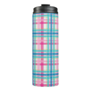 Garrafa Térmica Tartan, teste padrão da xadrez