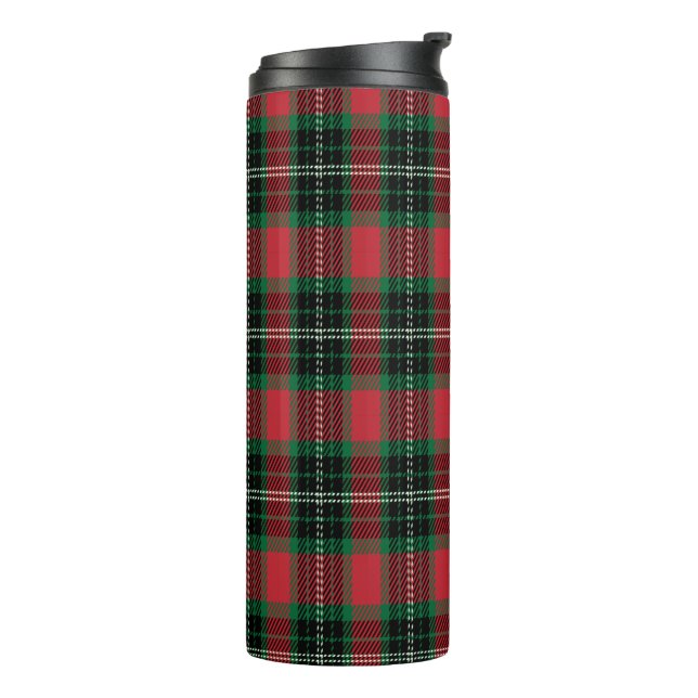 Garrafa Térmica Tartan Verde e Vermelho (Giro à esquerda)