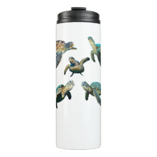 Garrafa Térmica Tartaruga do mar: Prova de Tumbler Térmico