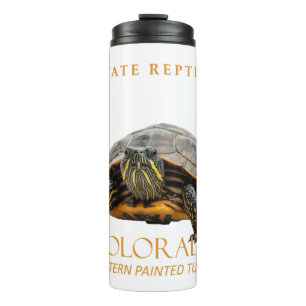 Garrafa Térmica Tartaruga Pintada Ocidental Réptil do Território d