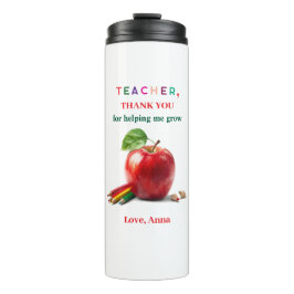 Garrafa Térmica Teacher Gift – Thermal Tumbler Thank You Message